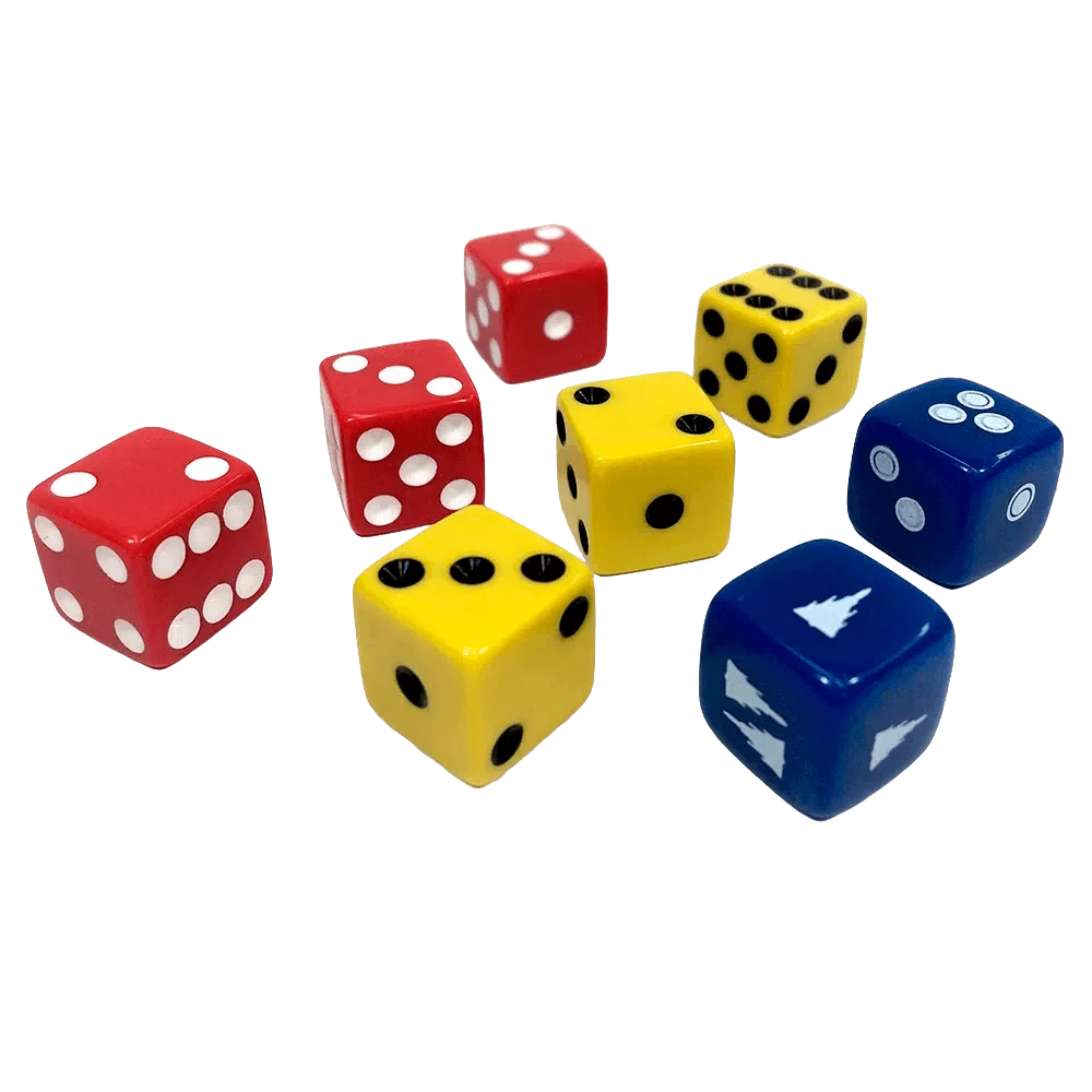 Combo Conjunto com 8 Dados War II