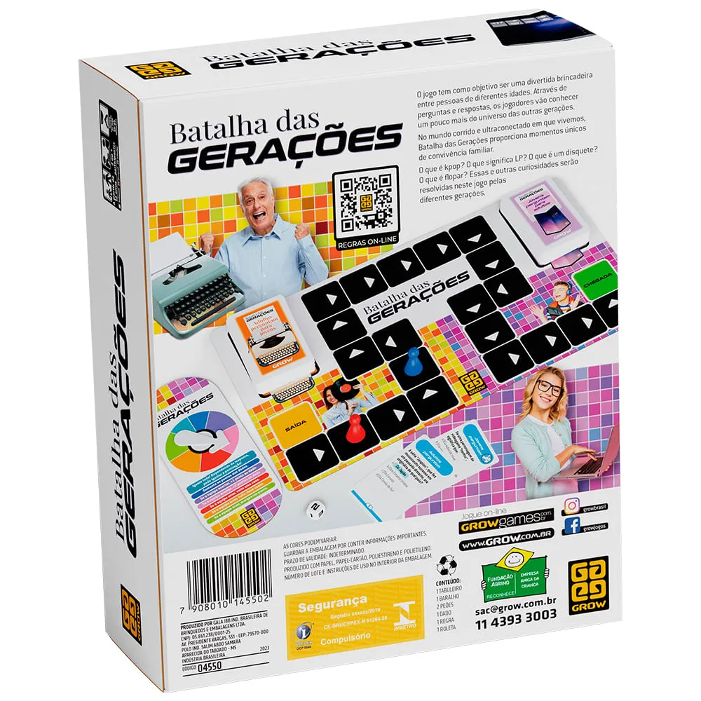 Jogo Batalha das Gerações Grow