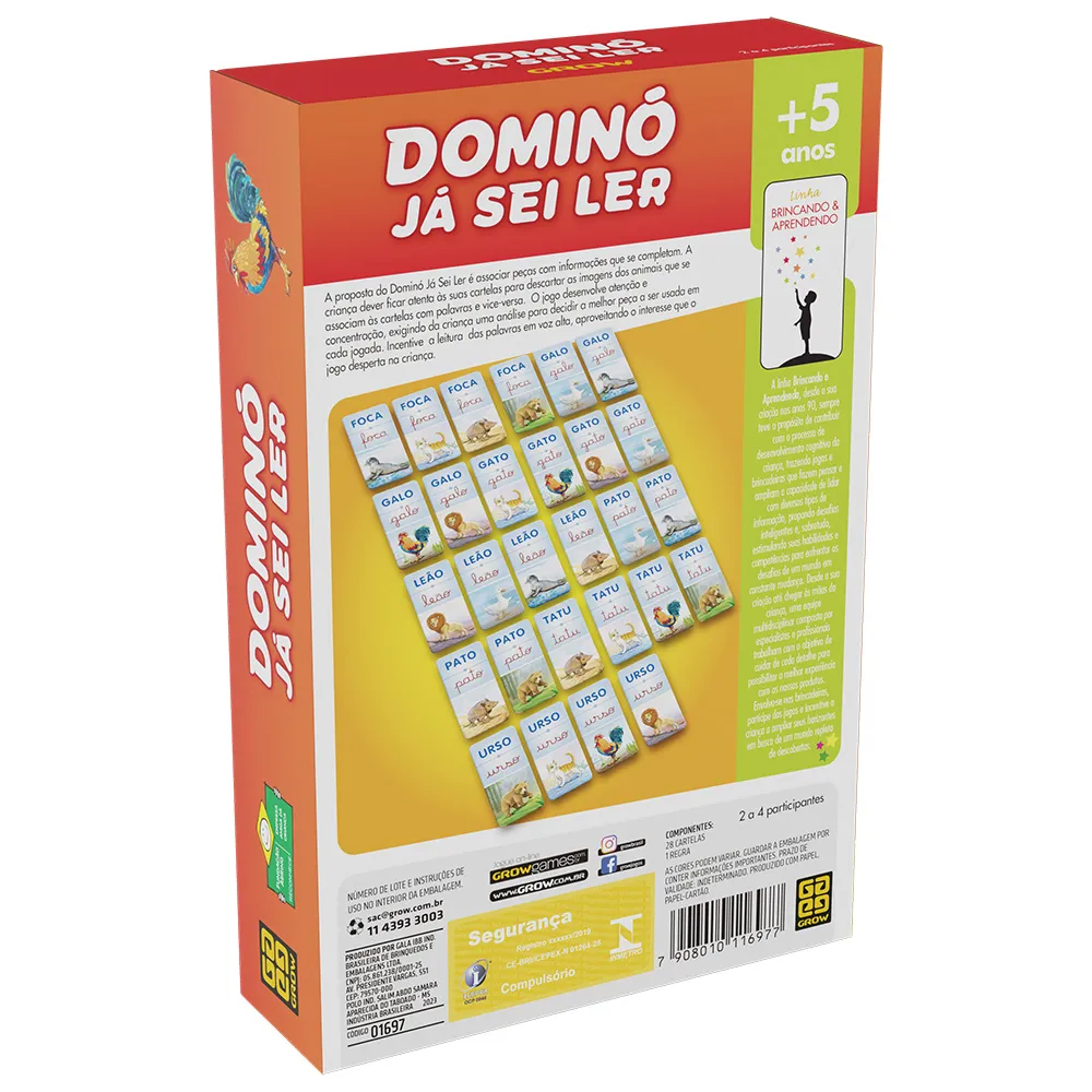 Jogo Dominó Já Sei Ler