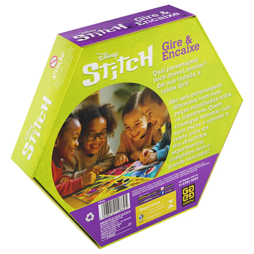 Jogo Gire & Encaixe Stitch
