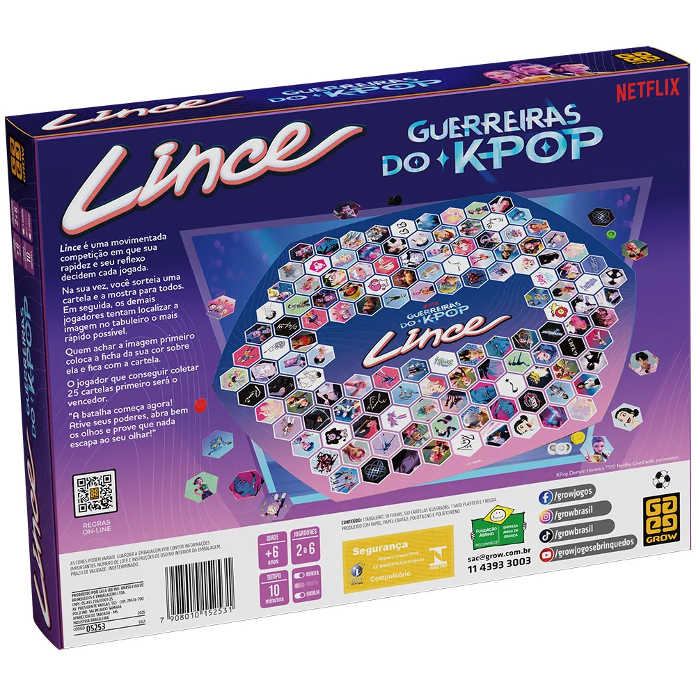 Jogo Lince Guerreira do K-POP Grow