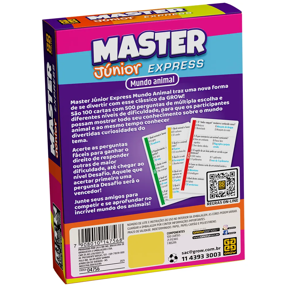 Jogo Master Júnior Express - Mundo Animal