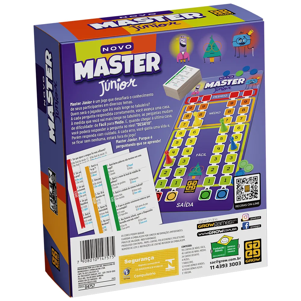 Jogo Novo Master Júnior