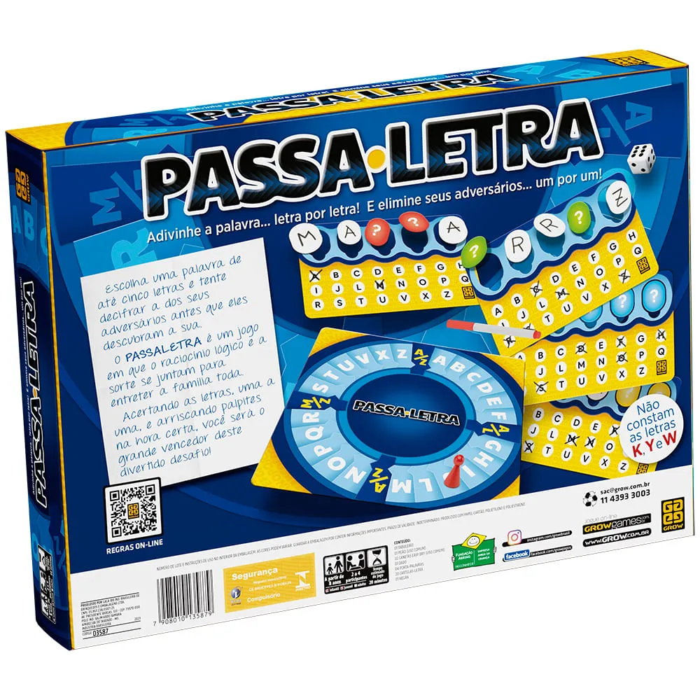 Jogo Passa Letra