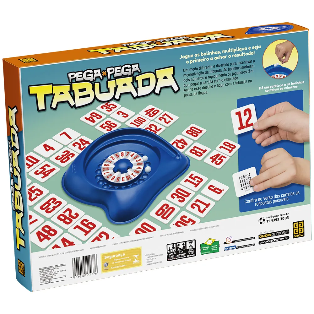 Jogo Pega-Pega Tabuada