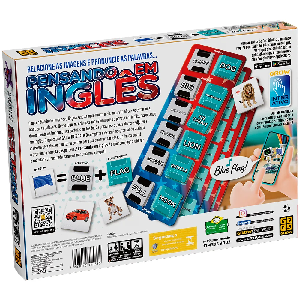 Jogo Pensando em Inglês