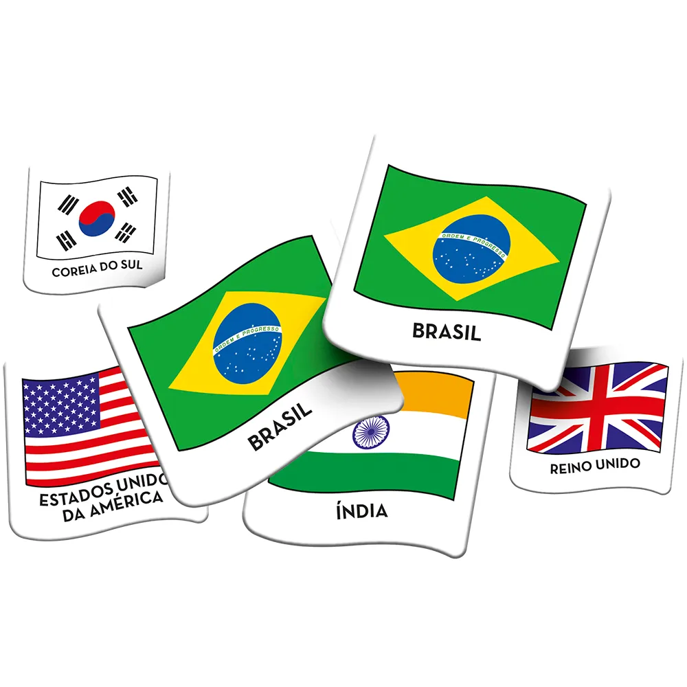Jogo Supermemória Bandeiras & Países Grow