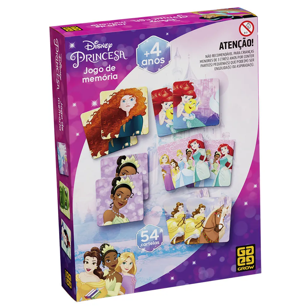 Jogo de Memória Princesas Coração