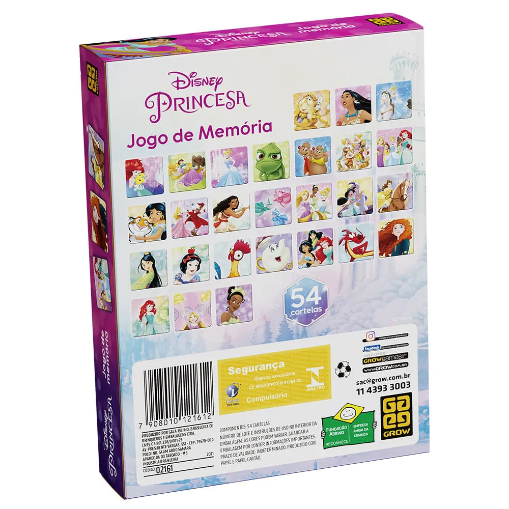 Jogo de Memória Princesas Coração