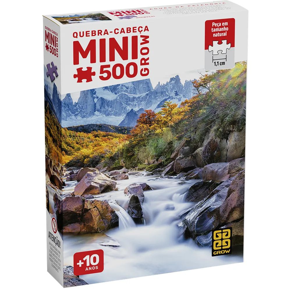 Mini Quebra-Cabeça 500 peças Águas da Patagonia