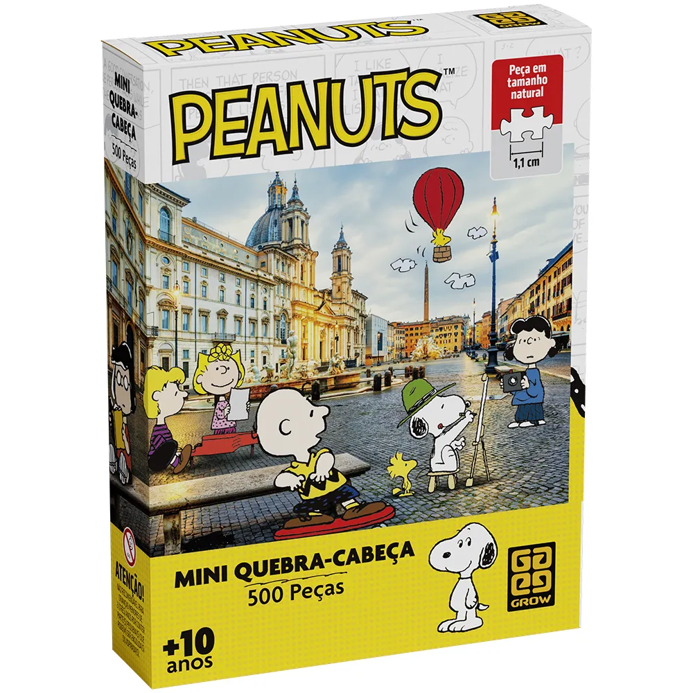 Mini Quebra-cabeça 500 peças Snoopy