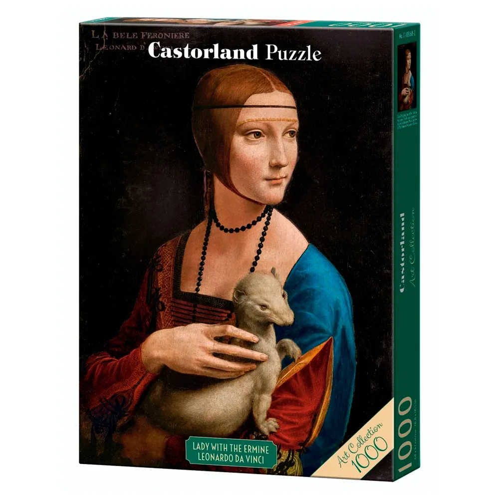 Puzzle 1000 Peças A Dama com Arminho - Da Vinci Castorland 105168