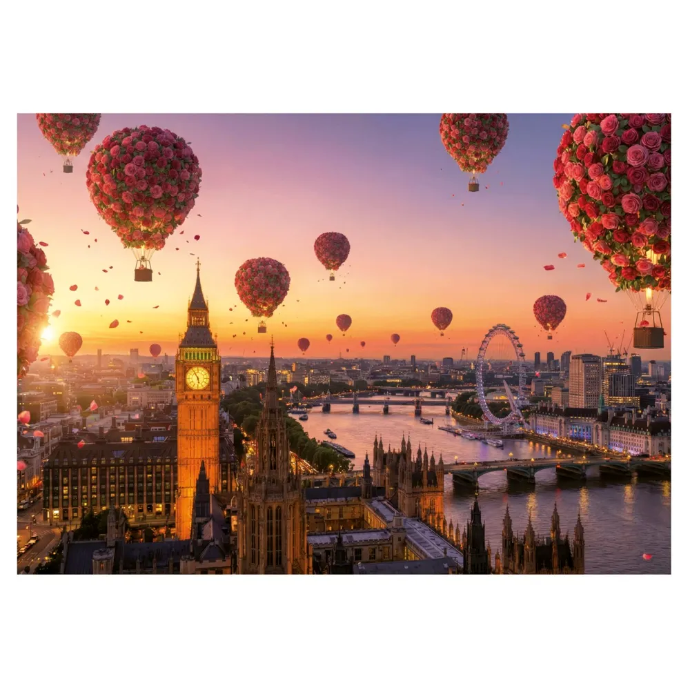 Puzzle 1000 Peças Balões em Londres 20565
