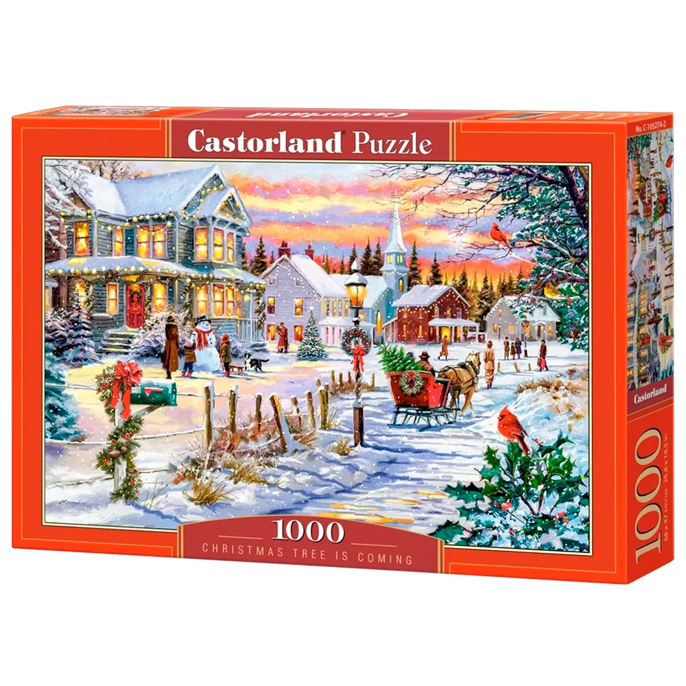 Puzzle 1000 Peças Chegada do Natal - Castorland Importado 1052742