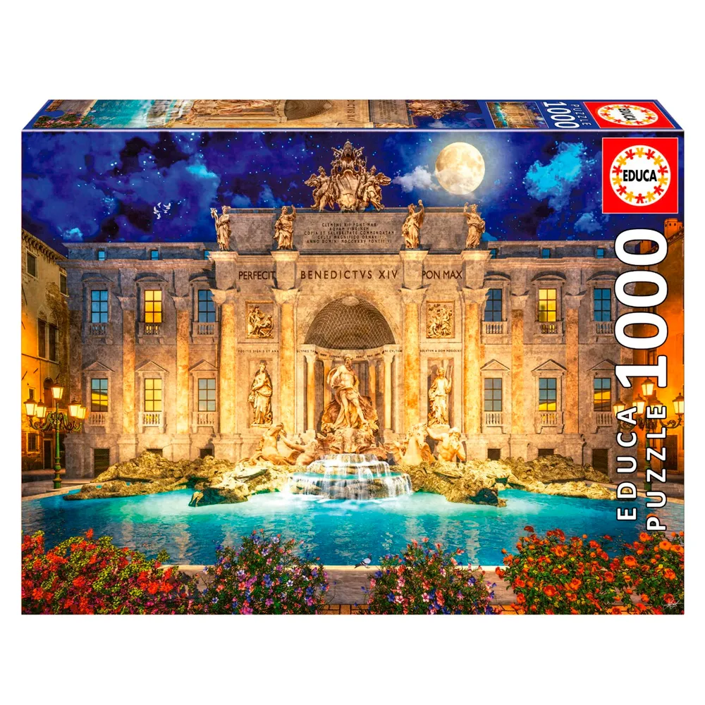 Puzzle 1000 Peças Fontana di Trevi, Roma - Educa 19923
