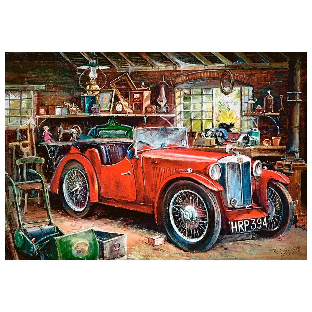 Puzzle 1000 Peças Garagem Vintage - Castorland Importado 1045742