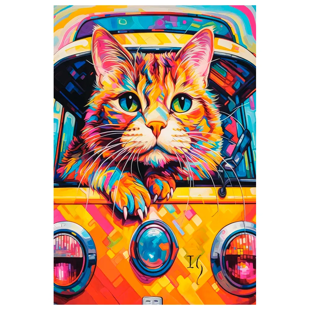 Puzzle 1000 Peças Gato na Estrada - Castorland Importado 1052292