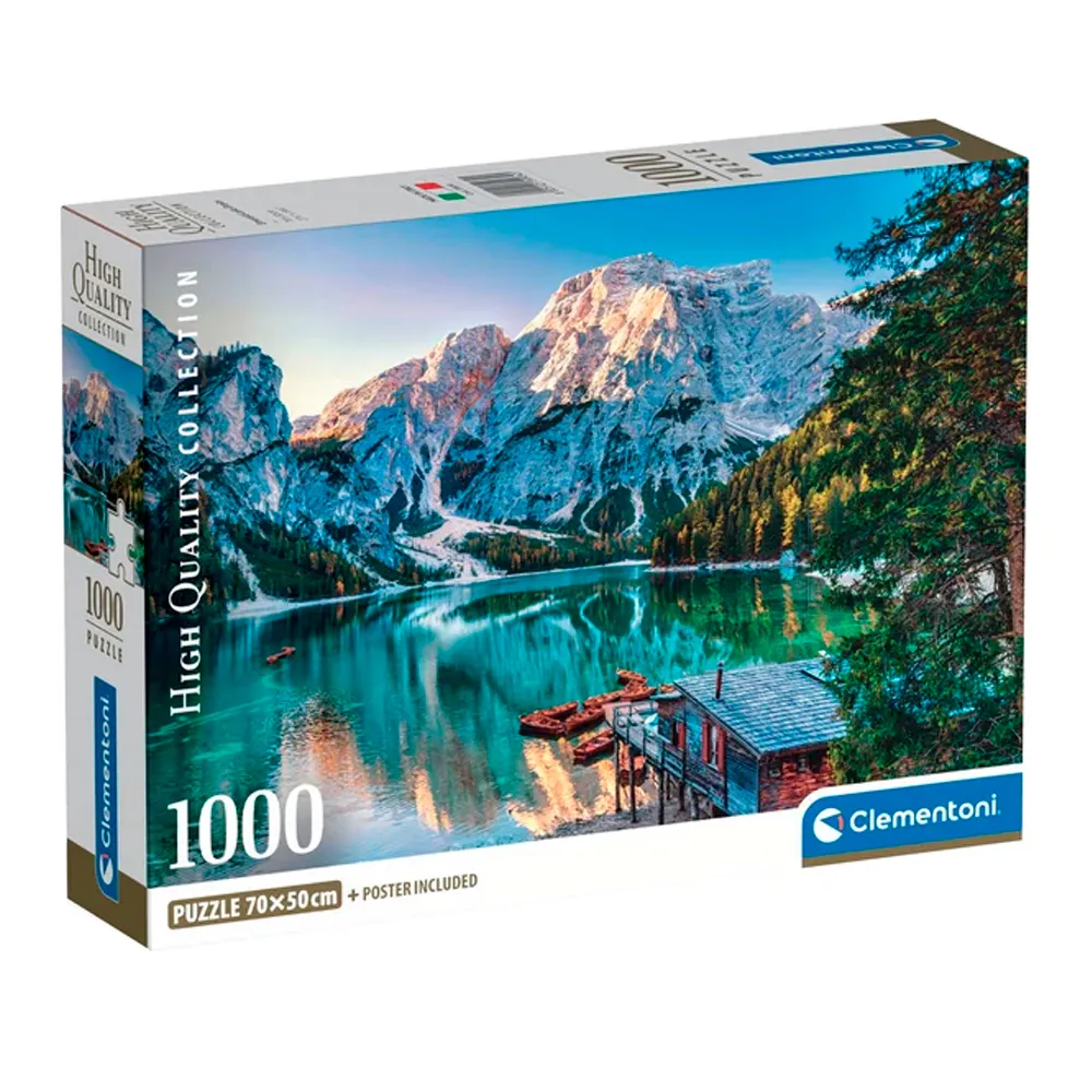 Puzzle 1000 Peças Lago Esmeralda - Itália - Clementoni 39934
