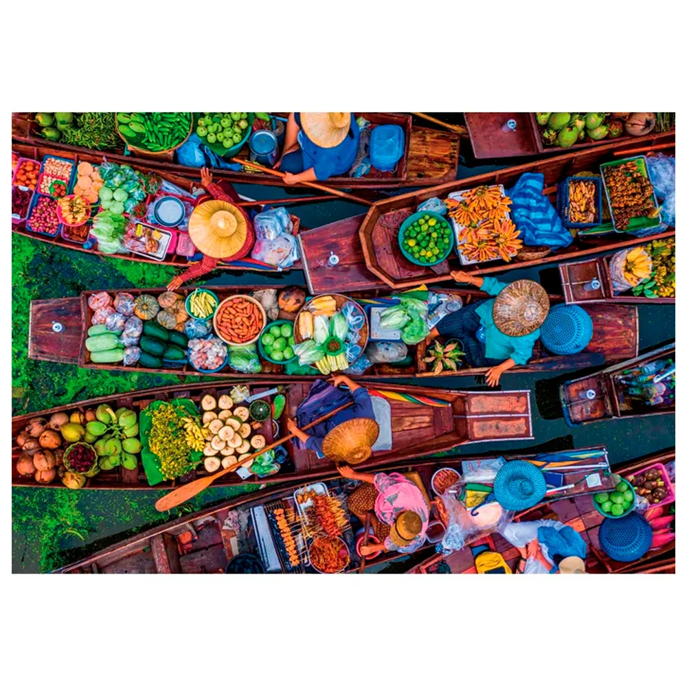 Puzzle 1000 Peças Mercado Flutuante - Clementoni 39932