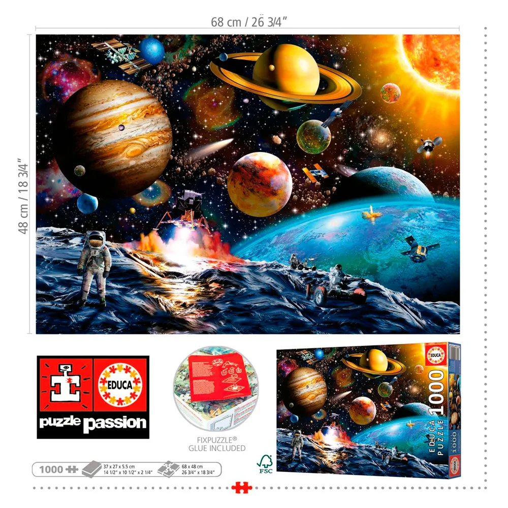 Puzzle 1000 Peças Missão Planetária - Educa 19918
