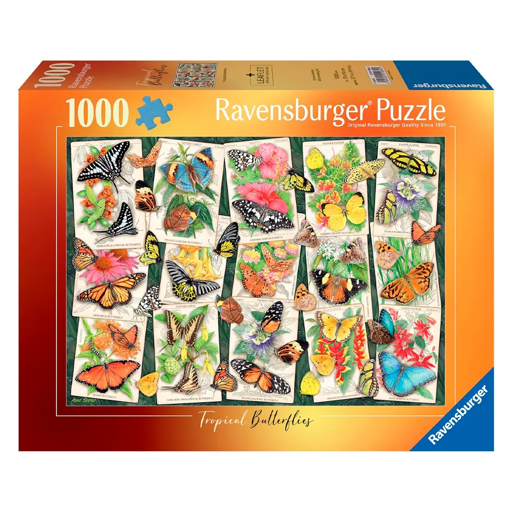 Puzzle 1000 Peças Mosaico de Borboletas Ravensburger 12001084