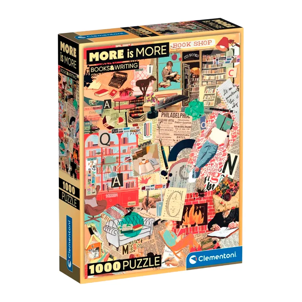 Puzzle 1000 Peças Mundo dos Livros - Clementoni 37074
