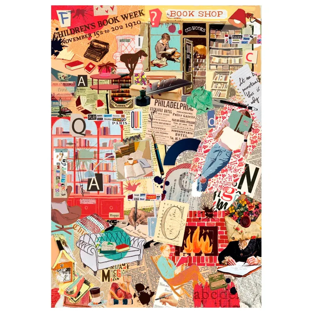Puzzle 1000 Peças Mundo dos Livros - Clementoni 37074