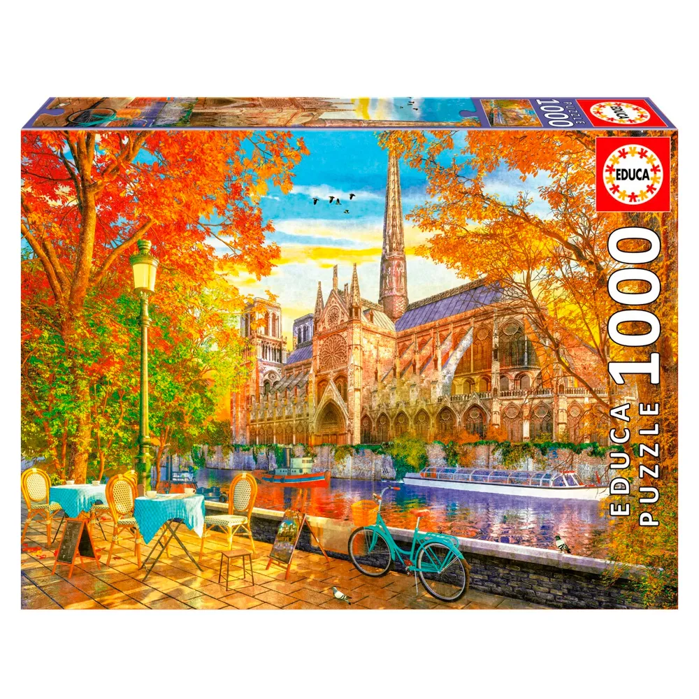 Puzzle 1000 Peças Notredame no Outono - Educa 19936