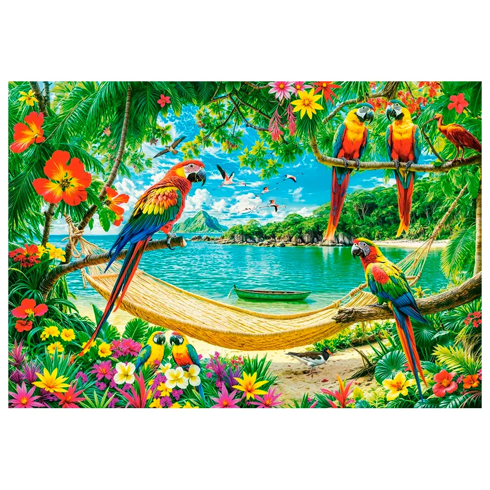 Puzzle 1000 Peças Pássaros na Ilha Castorland 105403