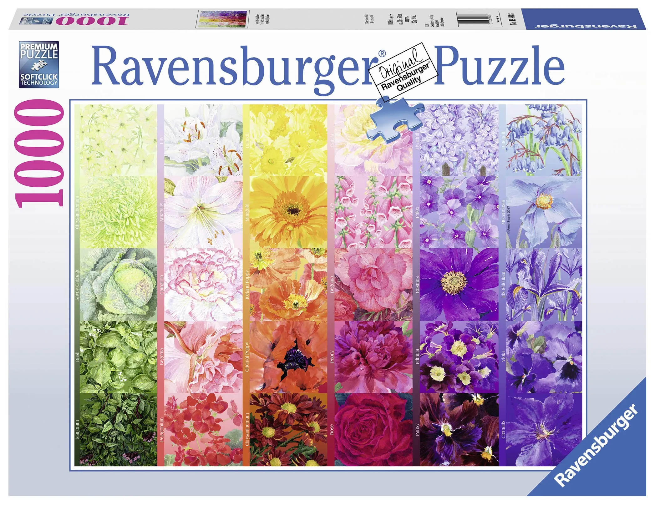 Puzzle 1000 Peças Paleta de Flores Ravensburger 12000335