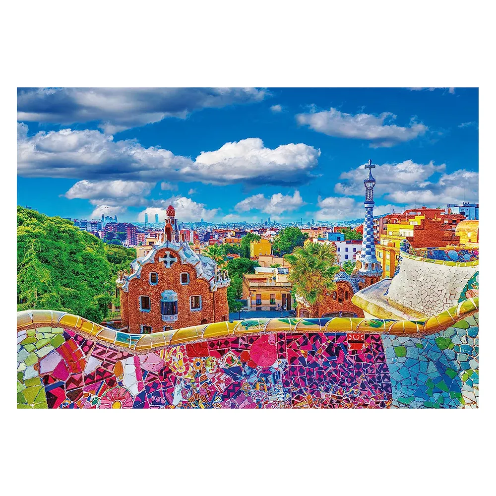 Puzzle 1000 Peças Park Guell - Barcelona - Importado