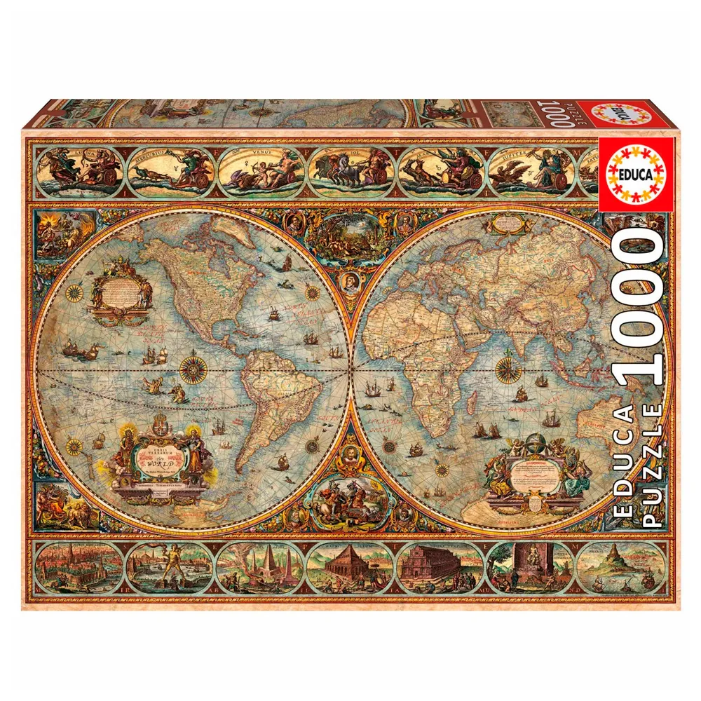 Puzzle 1000 Peças Primeiro Atlas Moderno - Educa 20173