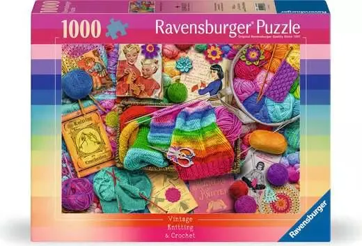 Puzzle 1000 Peças Tricô e Crochê Ravensburger 12001080