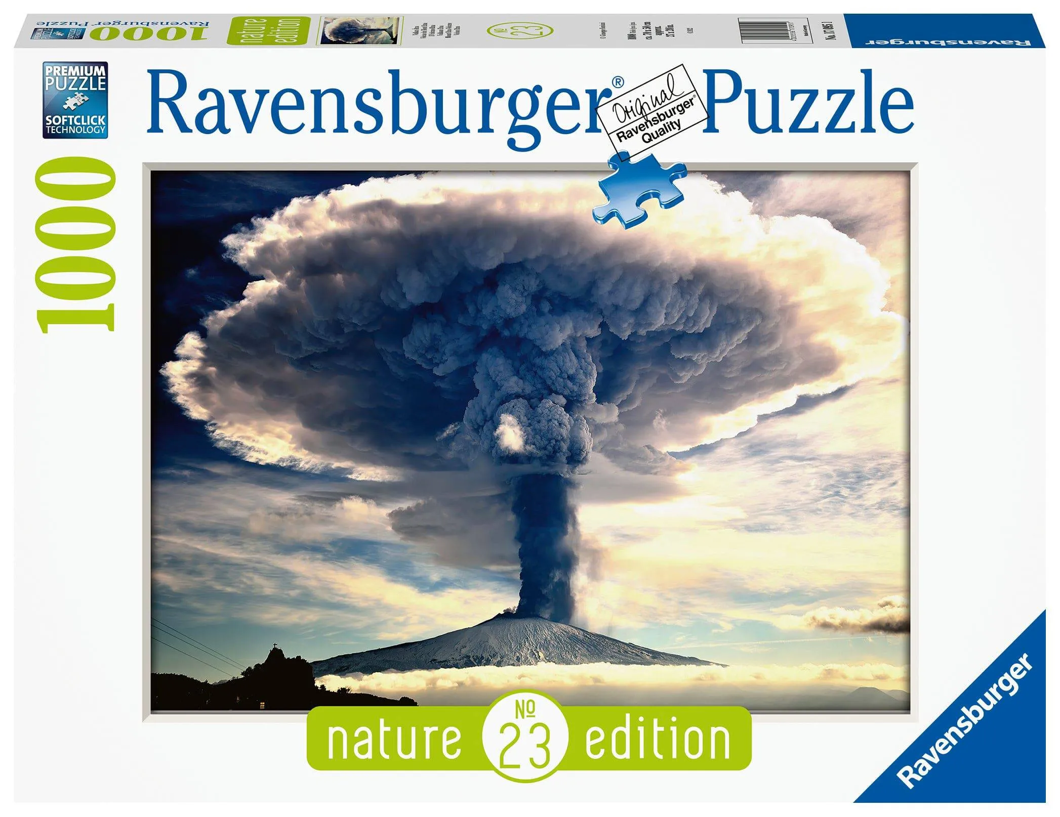Puzzle 1000 Peças Vulcão Monte Etna Ravensburger 12000176