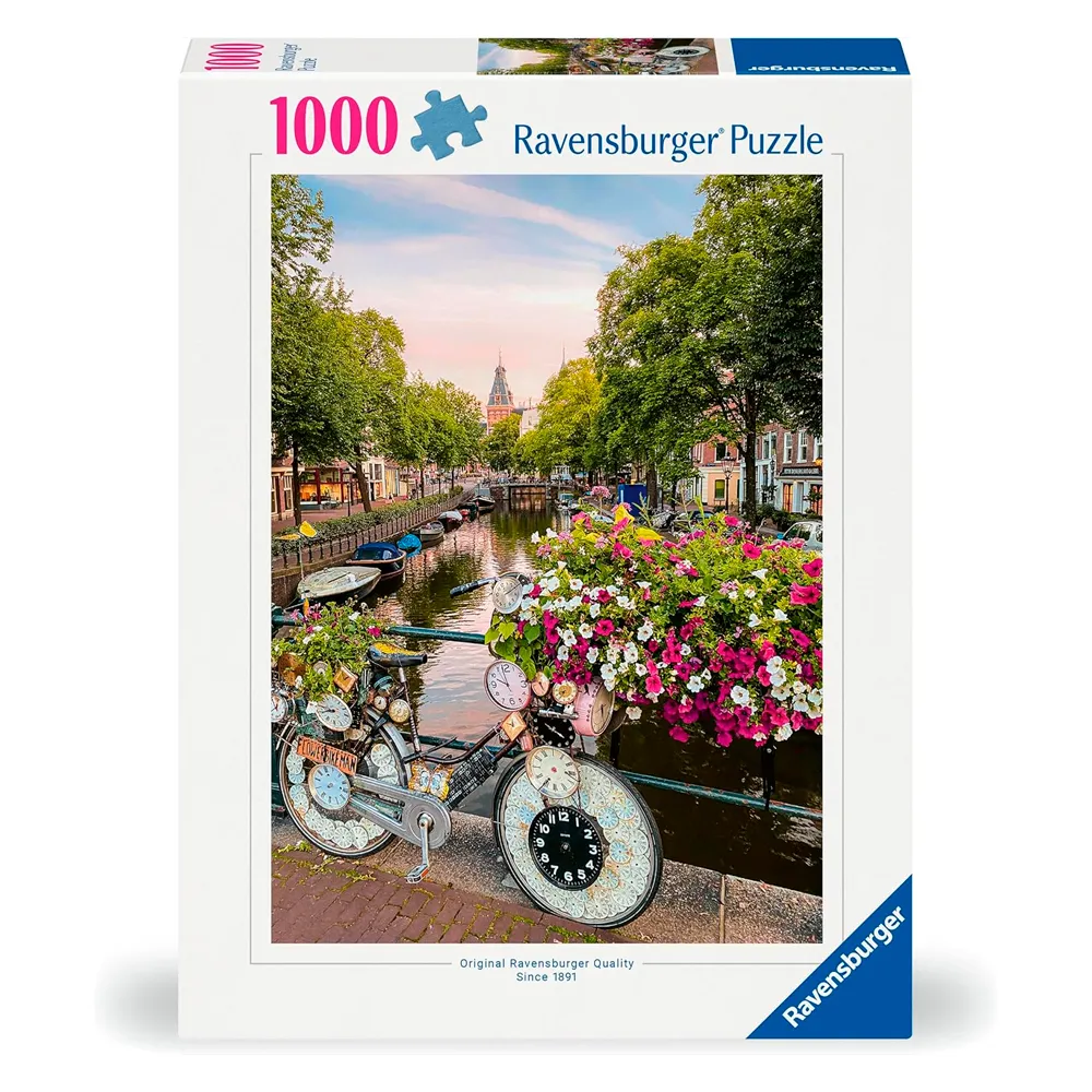 Puzzle 1000 peças Bicicleta em Amsterdam - Importado - Ravensburger