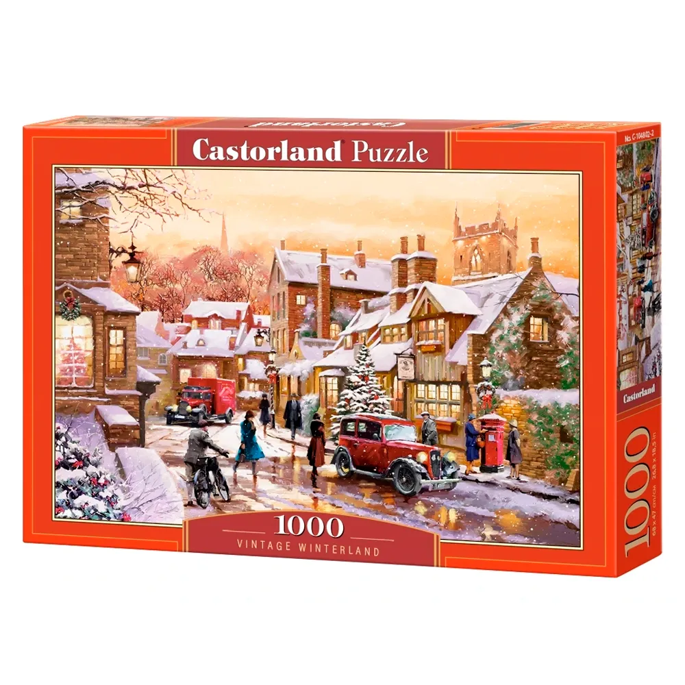 Puzzle 1000 peças Cidade na Neve - Castorland Importado 1048022
