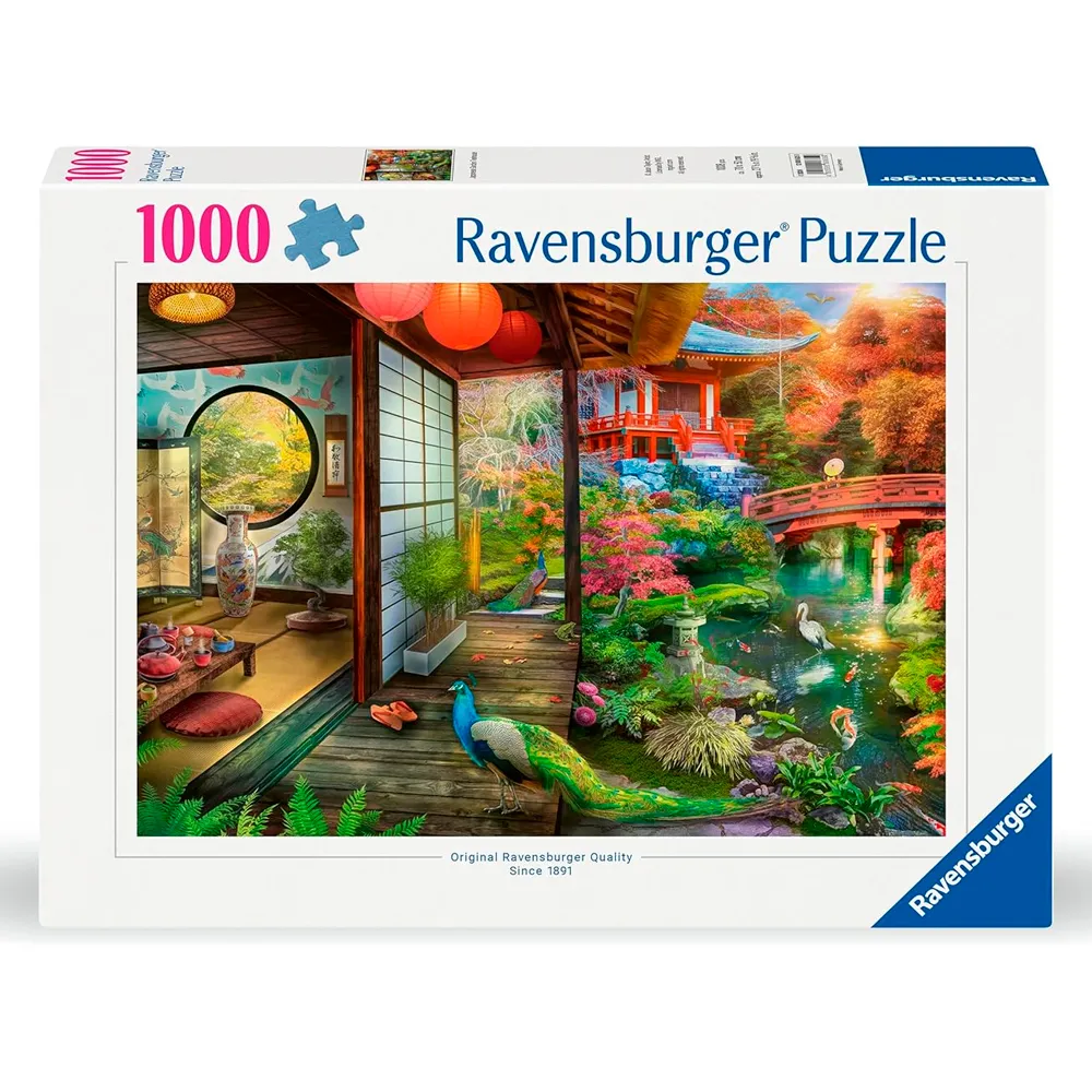 Puzzle 1000 peças Jardim Oriental - Importado - Ravensburger