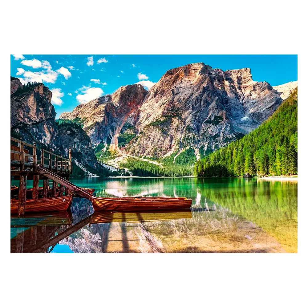 Puzzle 1000 peças Montanhas em Dolomitas - Imp. Castorland