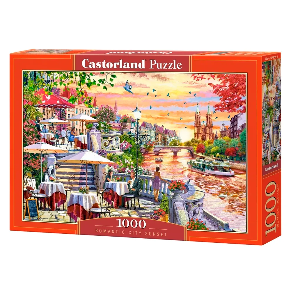 Puzzle 1000 peças Por do Sol Romântico - Castorland Importado 1049562