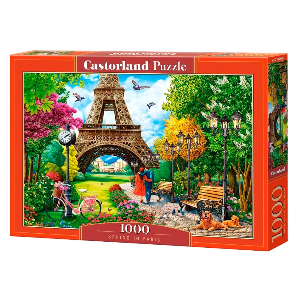 Puzzle 1000 peças Primavera em Paris - Imp. Castorland