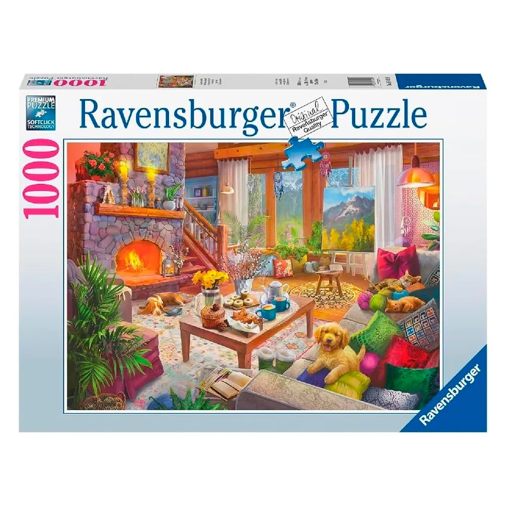Puzzle 1000 peças Sala Aconchegante Ravensburger 12000293