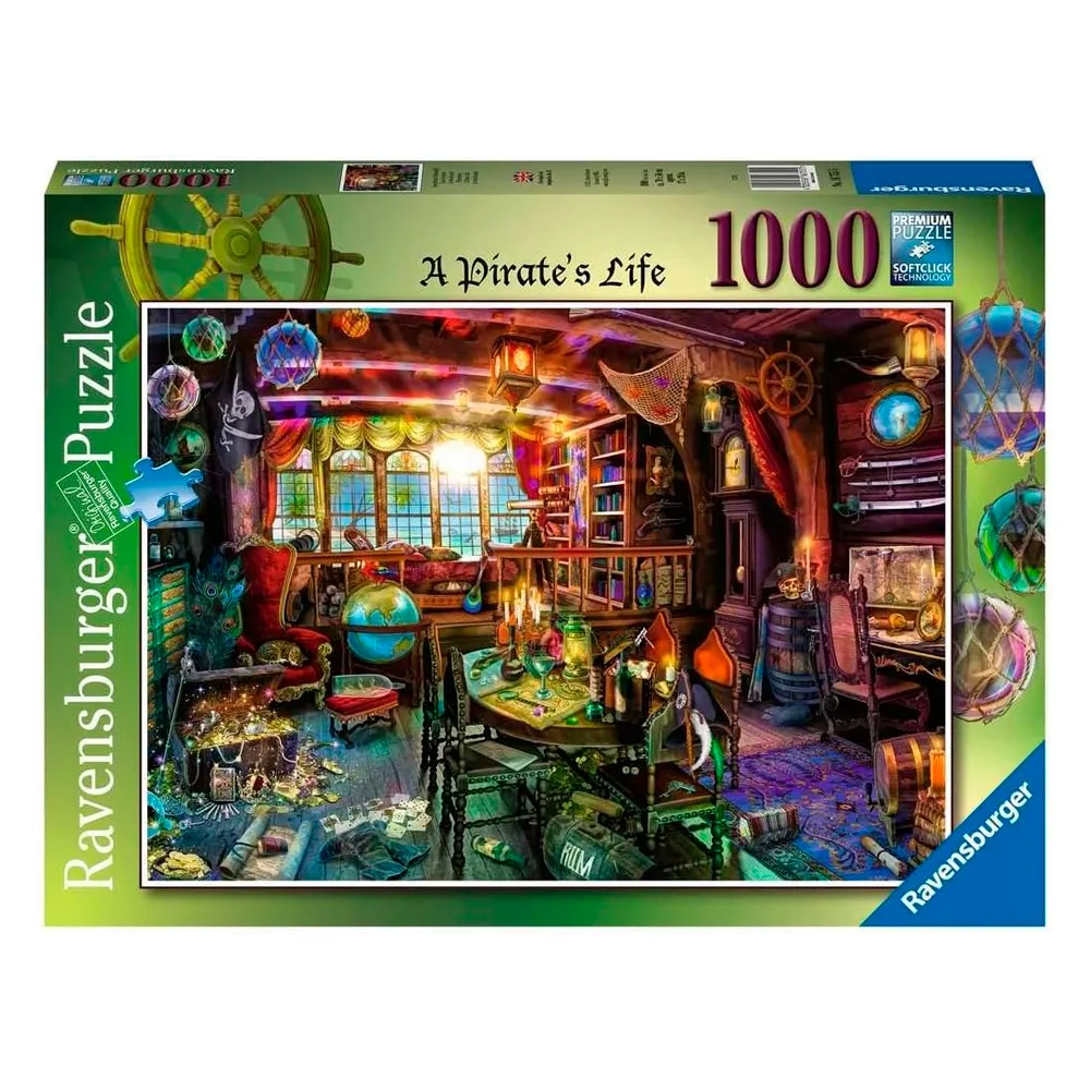 Puzzle 1000 peças Vida de Pirata Ravensburger 12000119