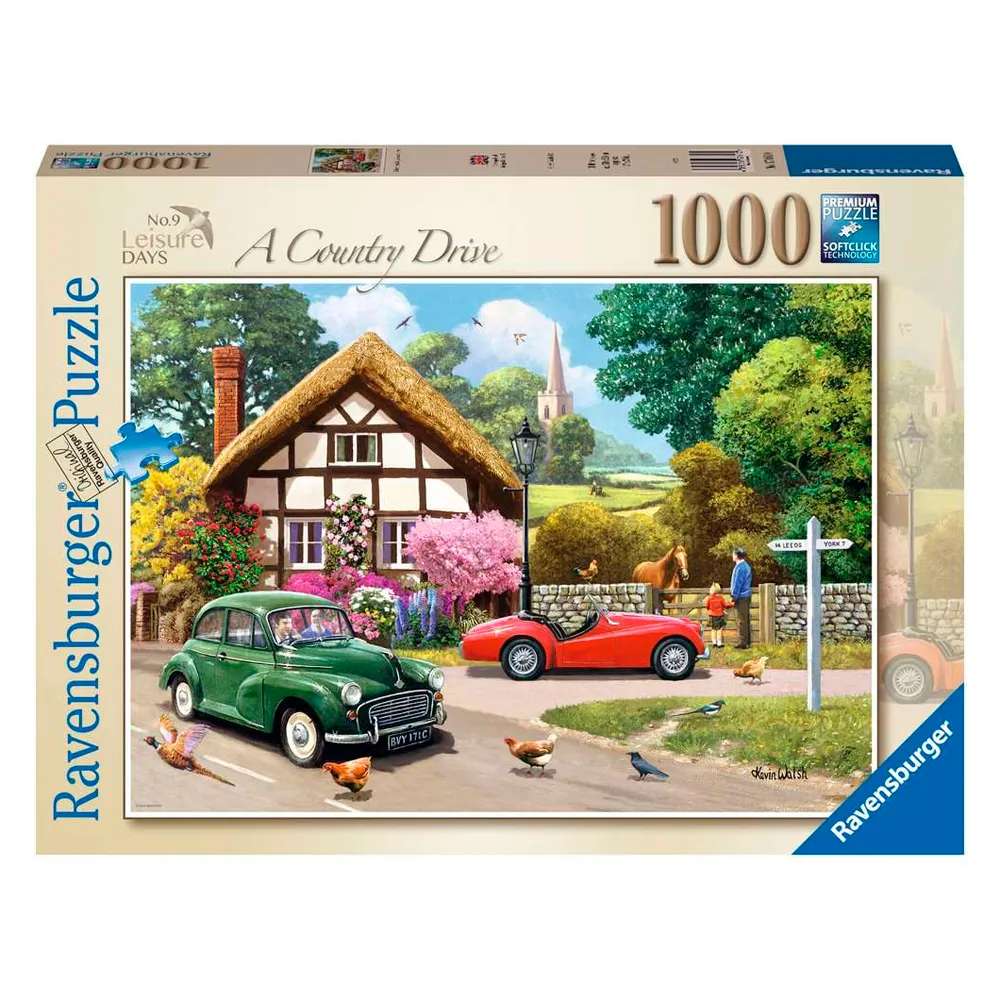 Puzzle 1000 peças Visita na Fazenda Ravensburger 12001180