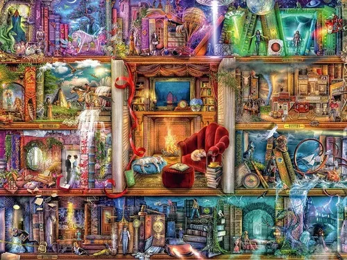Puzzle 1500 Peças Biblioteca Grandiosa Ravensburger 12000190