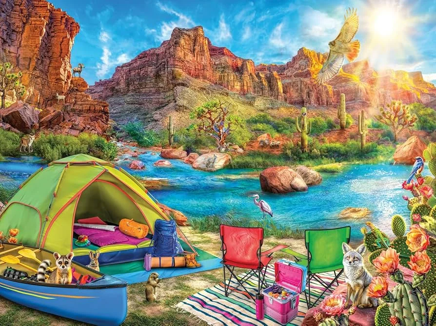 Puzzle 1500 Peças Canyon Camping Ravensburger 12001007