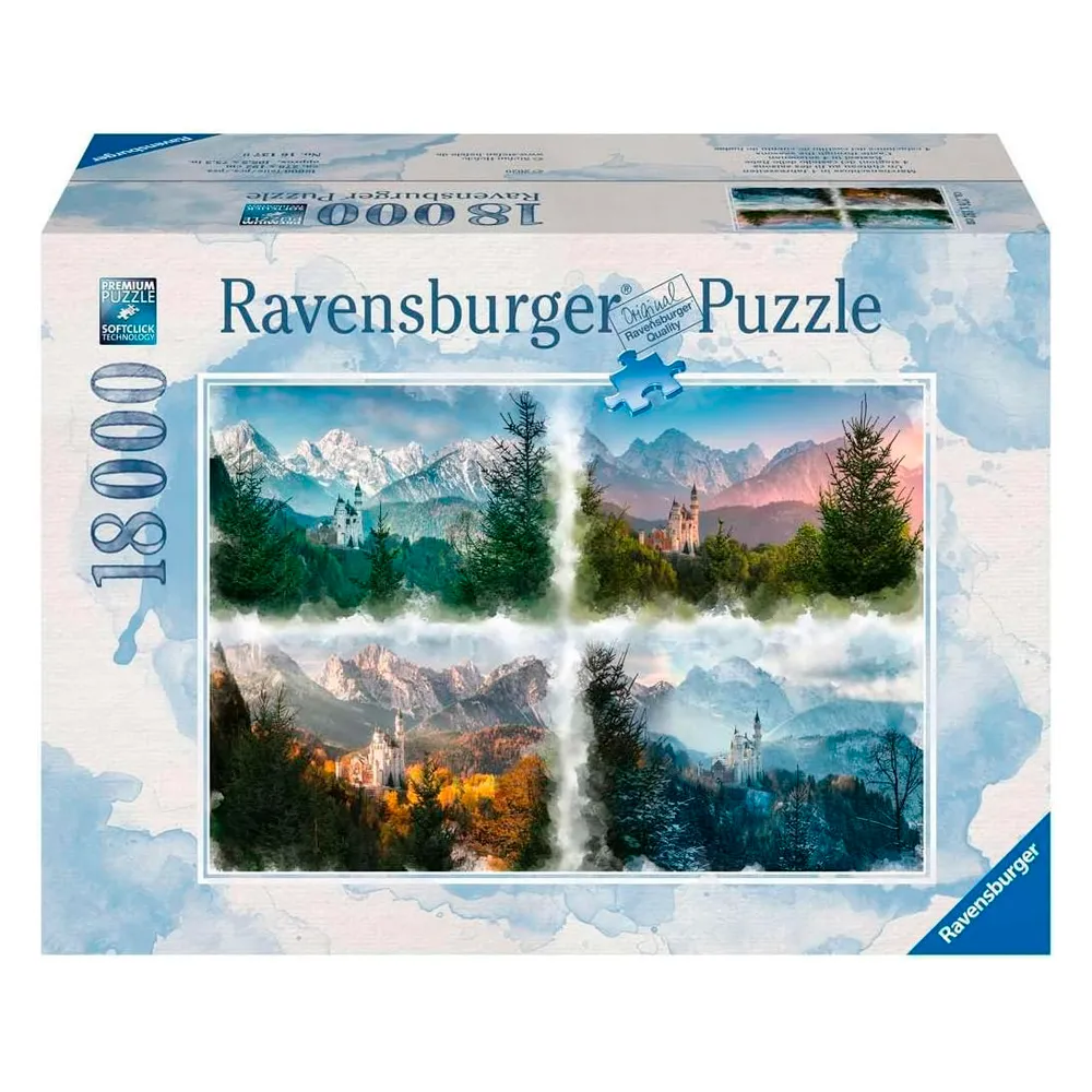 Puzzle 18000 peças Castelo nas Quatro Estações - Importado - Ravensburger