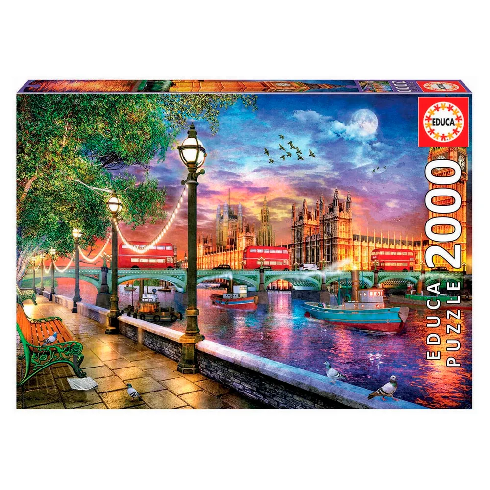 Puzzle 2000 Peças Entardecer Em Londres Dominic Davison - Educa 19046