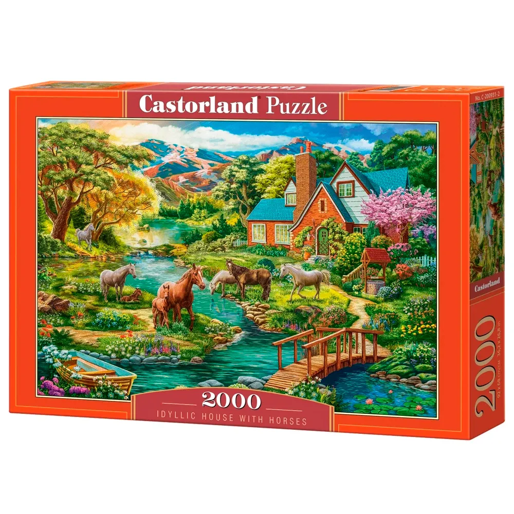 Puzzle 2000 Peças Lugar Paradisíaco - Castorland Importado 2009312