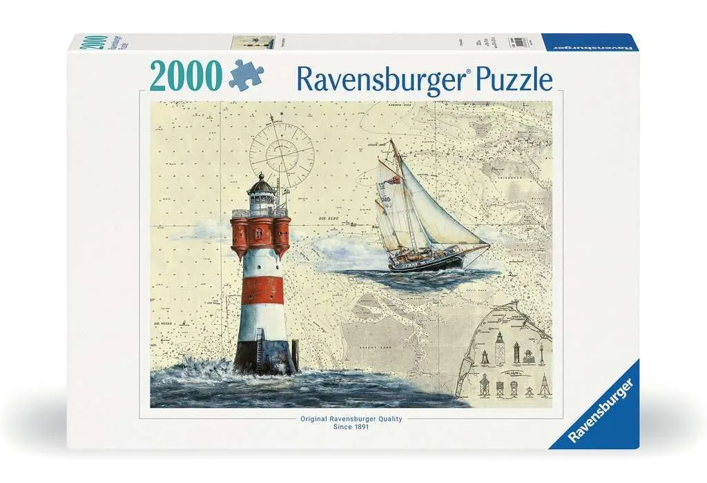Puzzle 2000 Peças Mapa do Farol Ravensburger 12000804