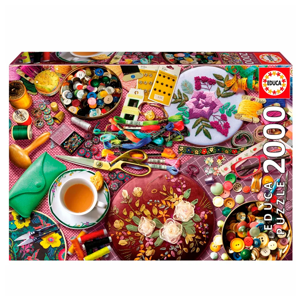Puzzle 2000 Peças Mesa de Costura - Educa 20263